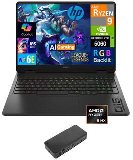 HP - OMEN Laptop 16.0 WUXGA (AMD Ryzen 9 8940HX, 64GB DDR5, 4TB PCIe SSD, NVIDIA GeForce RTX 5060, Win 11 Pro) - Shadow Black
