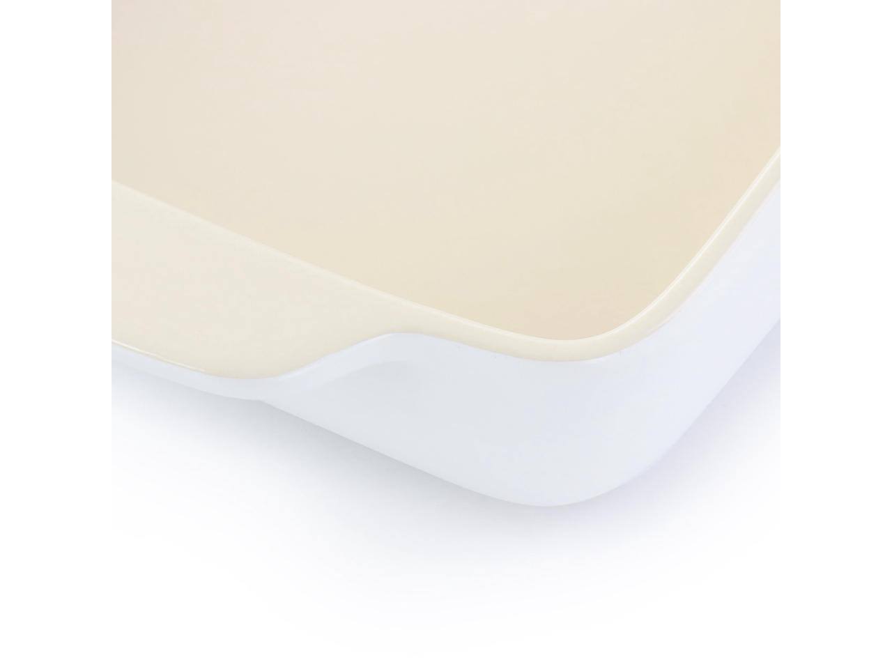 Alt View 4. Crockpot - Crockpot Artisan 4 Quart Rectangular Stoneware Bake Pan in Cream - Cream.
