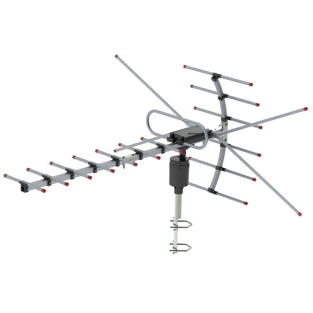 Alt View 1. Winado - 990 Miles HD 1080P Outdoor Amplified HDTV Digital TV Antenna Long Range VHF UHF - Black.