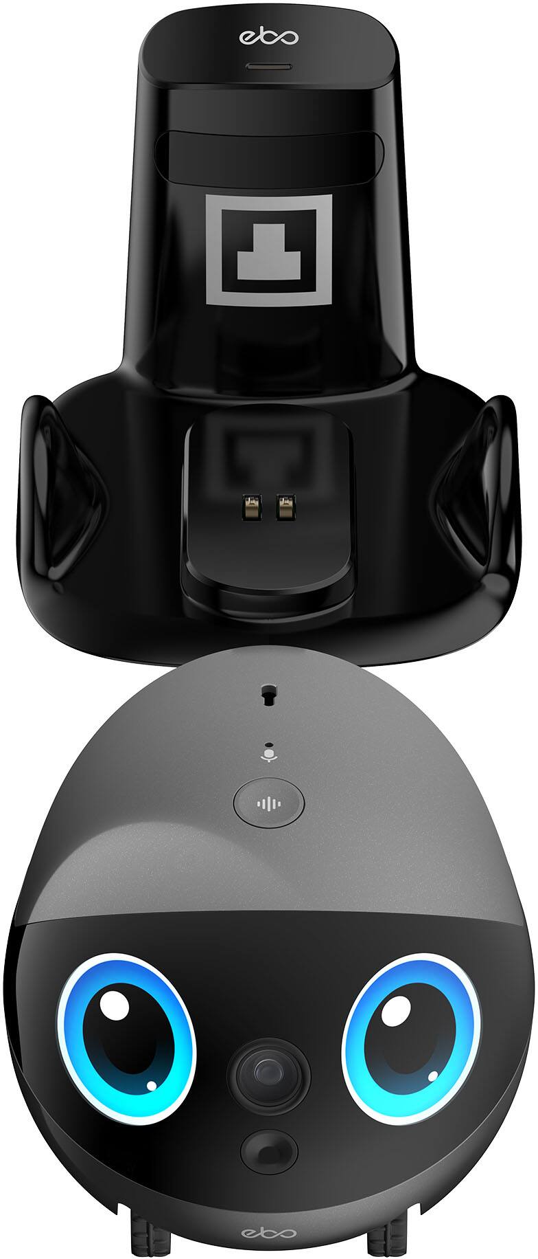 Alt View 15. Enabot - EBO Air 2 Plus FamilyBot with 3K Res, AI Assistant, 2-Way Video, Smart Patrol, 32-GB SD Card, Charging Dock, AC Adapter - Orbit Gray.