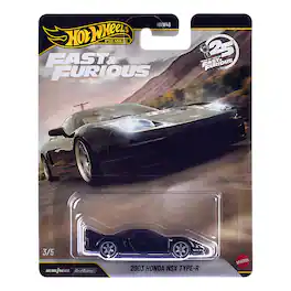 2003 Honda NSX Type-R RHD (Right Hand Drive) Black "Fast Five" (2011) Movie Diecast Model Car by Hot Wheels