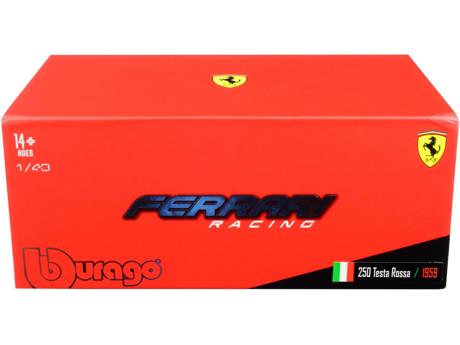14+ AGES  
1/43  
FERRARI RACING  
burago  
250 Testa Rossa / 1959