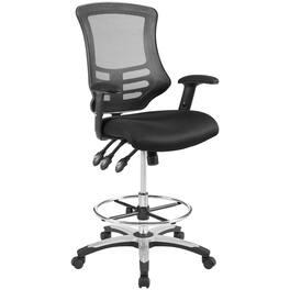 Calibrate Mesh Drafting Chair by Modway - Black
