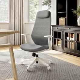 Eureka Ergonomic - High Back Ergonomic Mesh Office Desk Chair, Adjustable Headrest & Lumbar Support, Home Computer Chair with Padded Arms - Gray