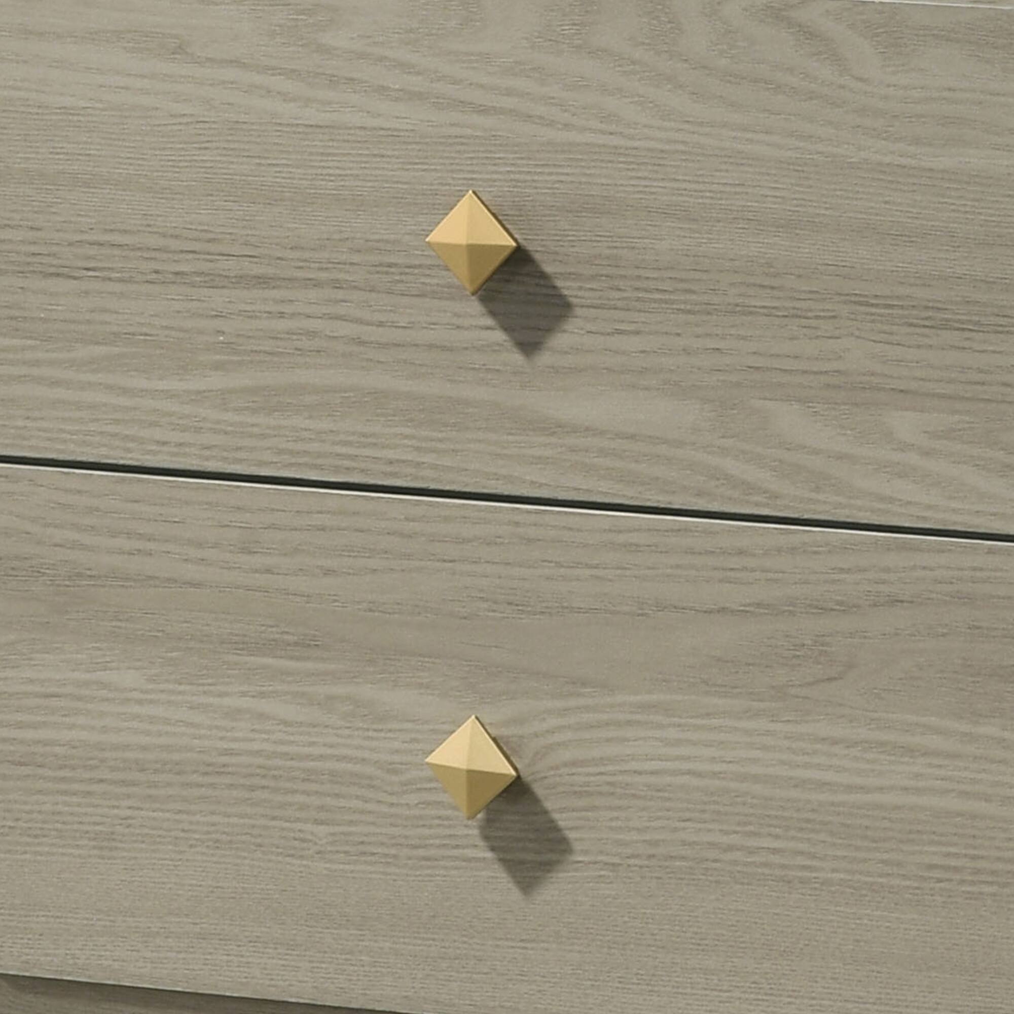 Alt View 2. Vaczon - 25" Nightstand with Storage, 2-Drawer Bedside Table for Bedroom Easy Slide - Gray.