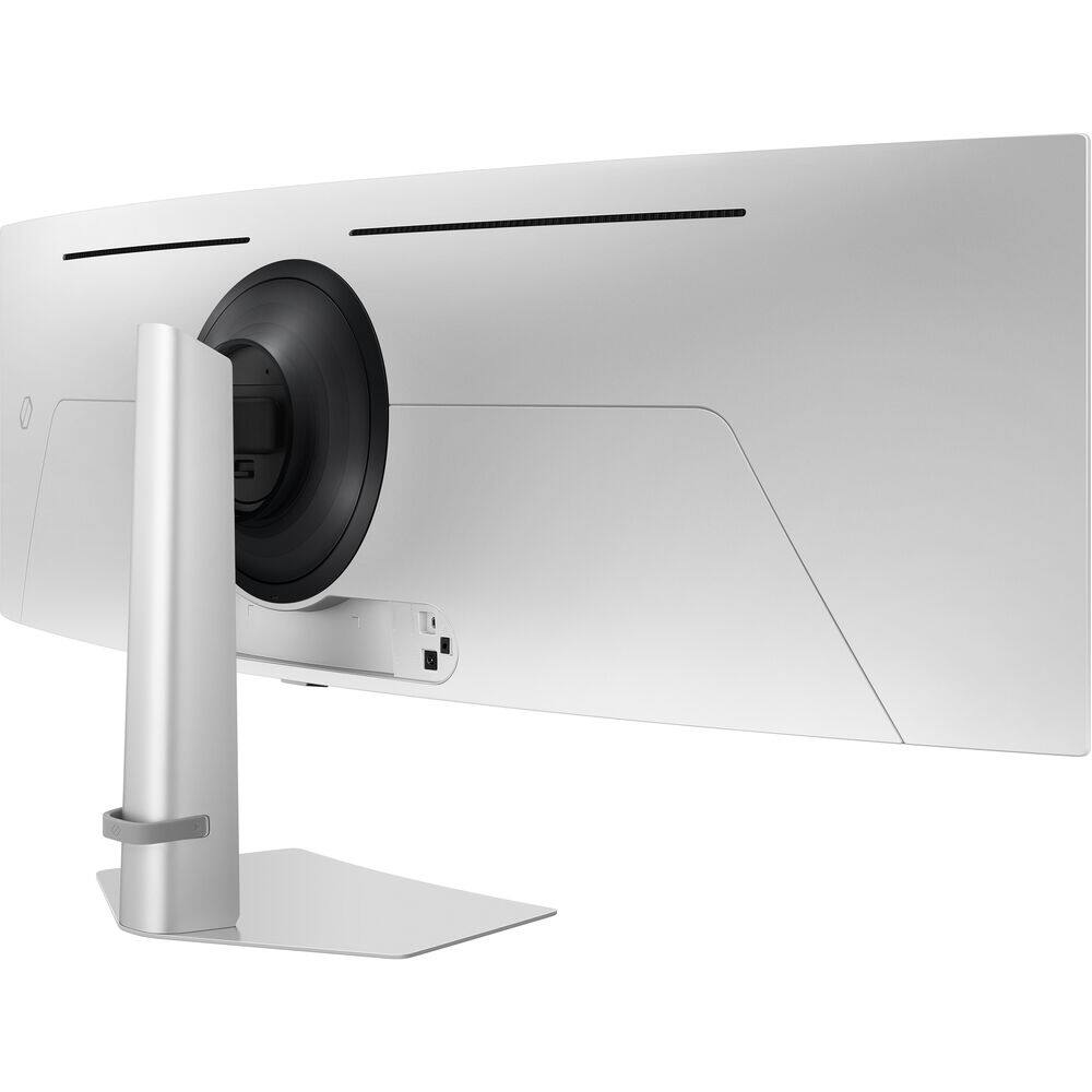 Alt View 5. Samsung - 49 inch Odyssey G9 Dual QD-OLED Curved Ultrawide Gaming Monitor LS49DG910SNXZA - Silver.