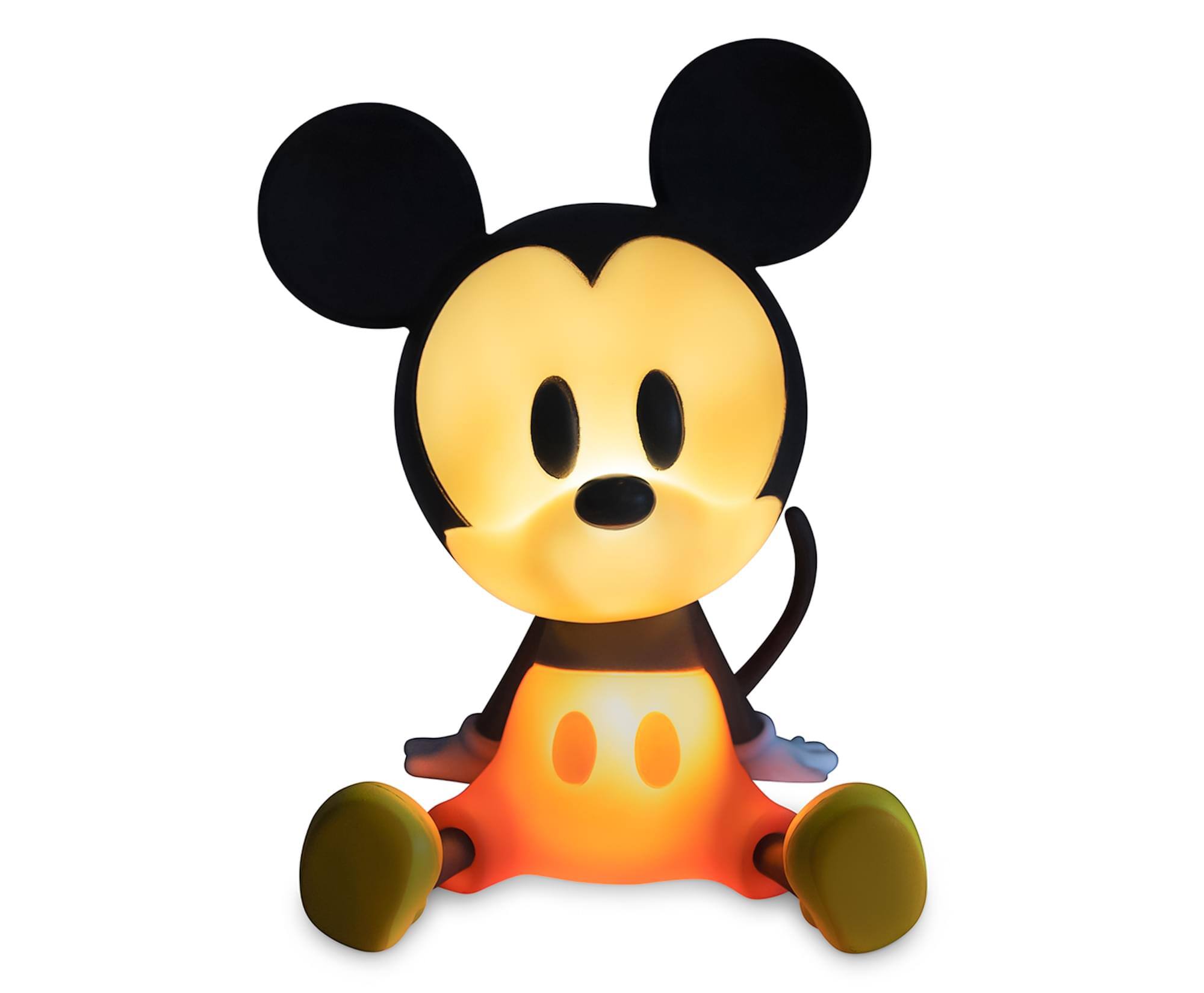 Front. Ukonic - Disney Mickey Mouse Figural LED Mood Light | 6 Inches Tall - Black.