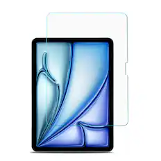 Front. Mybat - MyBat Tempered Glass Screen Protector (2.5D) for Apple iPad Air 11 (2024) / iPad Air 11 (2025) - Clear - Clear.