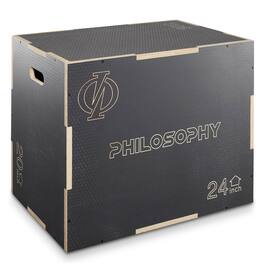 Philosophy Gym - 3 in 1 Non-Slip Plyo Box - Jump Plyometric Box for Training - Gray
