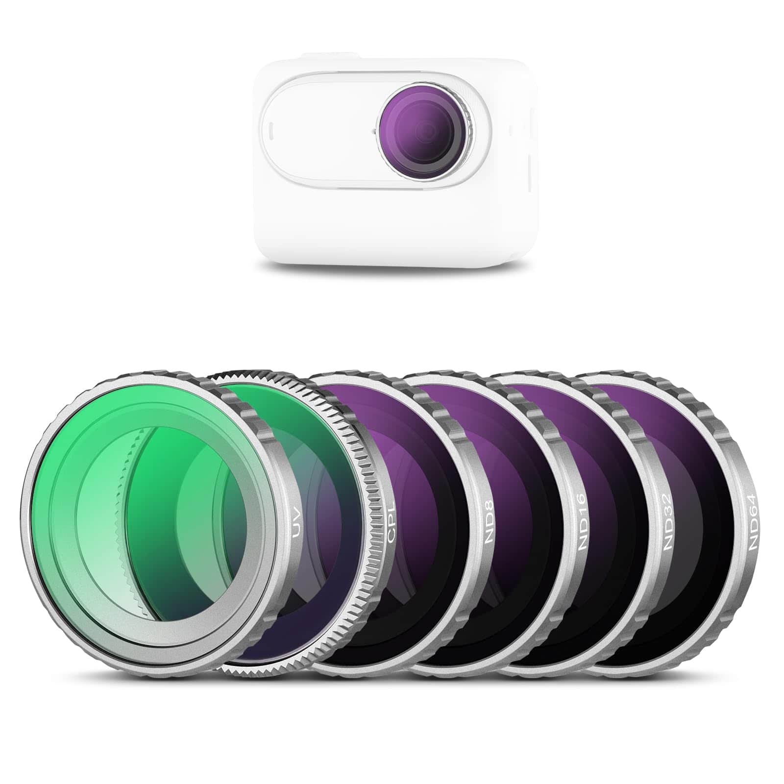 Neewer - 6-Pack ND/CPL/UV Filter Set for Insta360 GO 3S, ND8/16/32/64 + CPL + UV, Multi-Coated HD Glass price history on PriceWatchPro