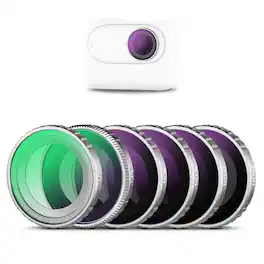 Neewer - 6-Pack ND/CPL/UV Filter Set for Insta360 GO 3S, ND8/16/32/64 + CPL + UV, Multi-Coated HD Glass