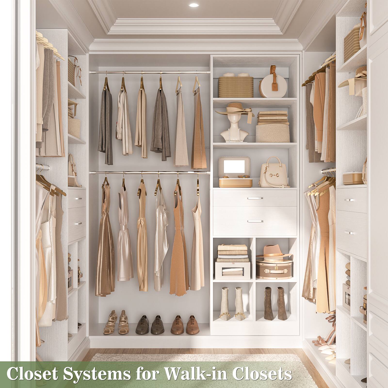 Closet Systems for Walk-in Closets
