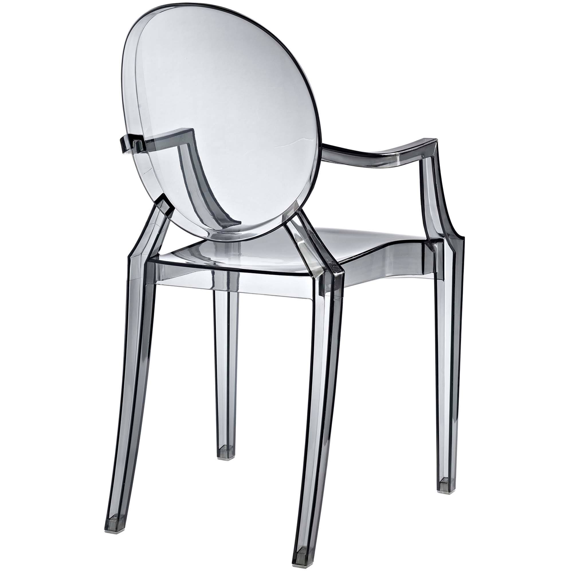 Alt View 1. Modway - Casper Dining Armchair by Modway - Smoke.