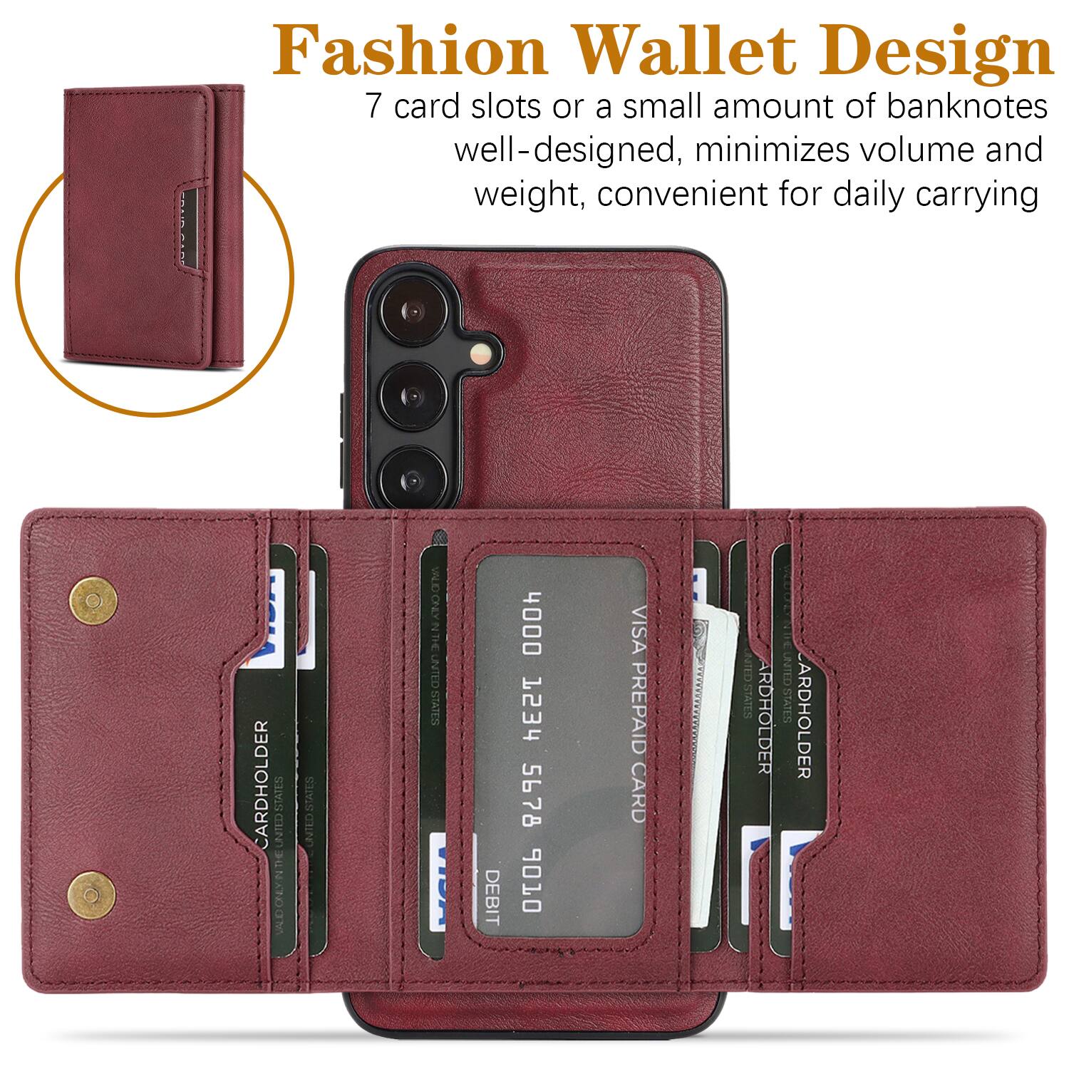 Fashion Wallet Design  
7 card slots or a small amount of banknotes well-designed, minimizes volume and weight, convenient for daily carrying  

CARDHOLDER STATES UNIED  
VALID ONLY IN THE UNITED STATES  
DEBIT 4000 1234 5678 6  
VISA PREPAID CARD  
CARDHOLDER THE UNITED STATES  
CARDHOLDER THE UNITED STATES