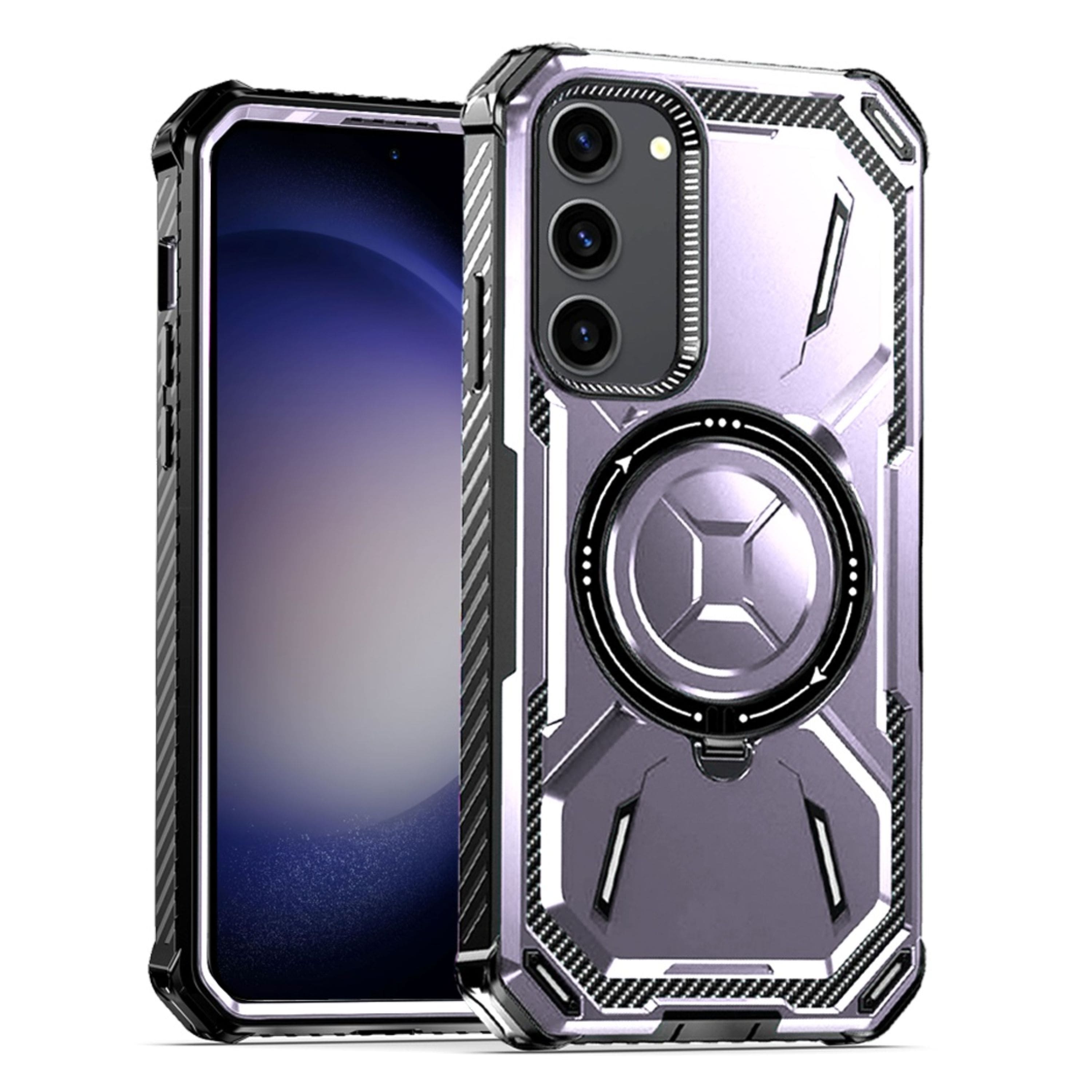 Kitcheniva - Rugged Shockproof Ring Stand Magnetic Charging Phone Case For Samsung Galaxy S24+ - Light Purple price history on PriceWatchPro