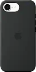 Apple - iPhone 16e Silicone Case - Black - Front_Zoom