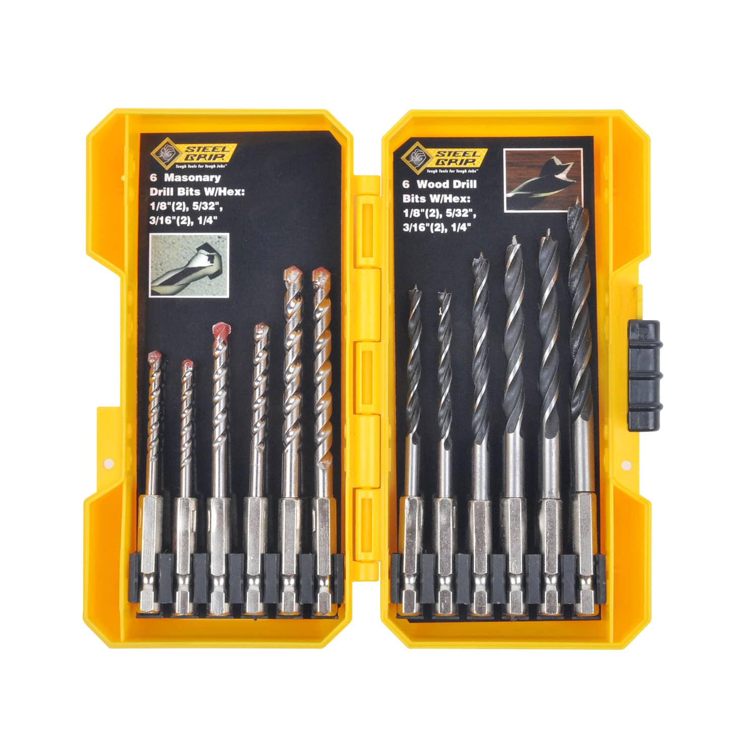 Steel Grip - Carbon Steel Drill Bit Set 12 pc price history on PriceWatchPro