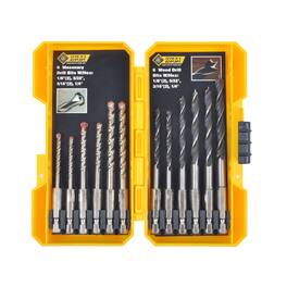 Steel Grip - Carbon Steel Drill Bit Set 12 pc
