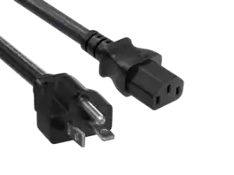 Cable Leader - NEMA 6-20P to IEC C13 Power Cord, Heavy Duty 14 AWG 15A 250V for 208V/240V Server, UPS, PDU, Workstation - Black