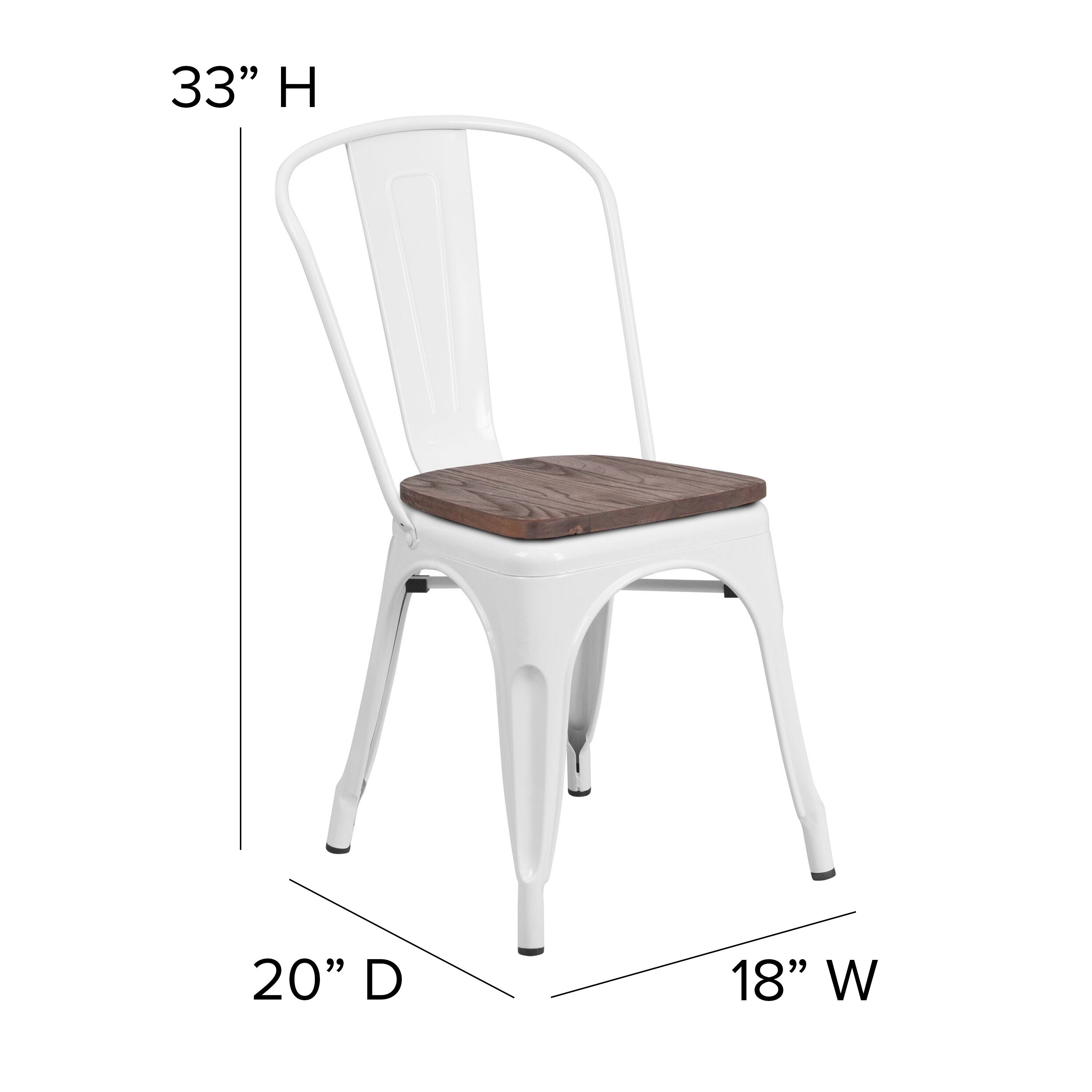 33" H  
20" D  
18" W