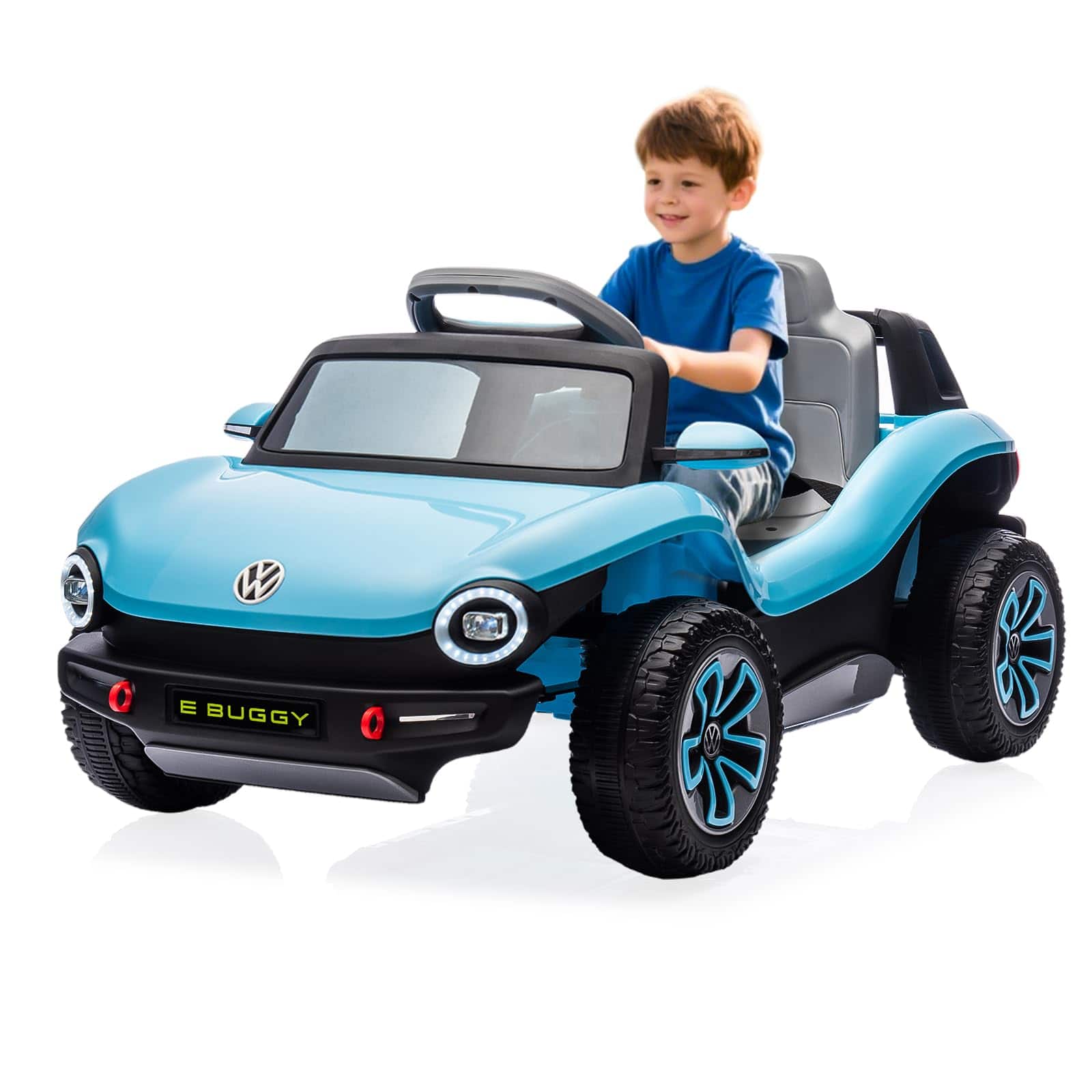 Acekool - Licensed Volkswagen Kids Electric Vehicle 12V Ride-On Toy with Remote Control, MP3 Player, Bluetooth Connectivity