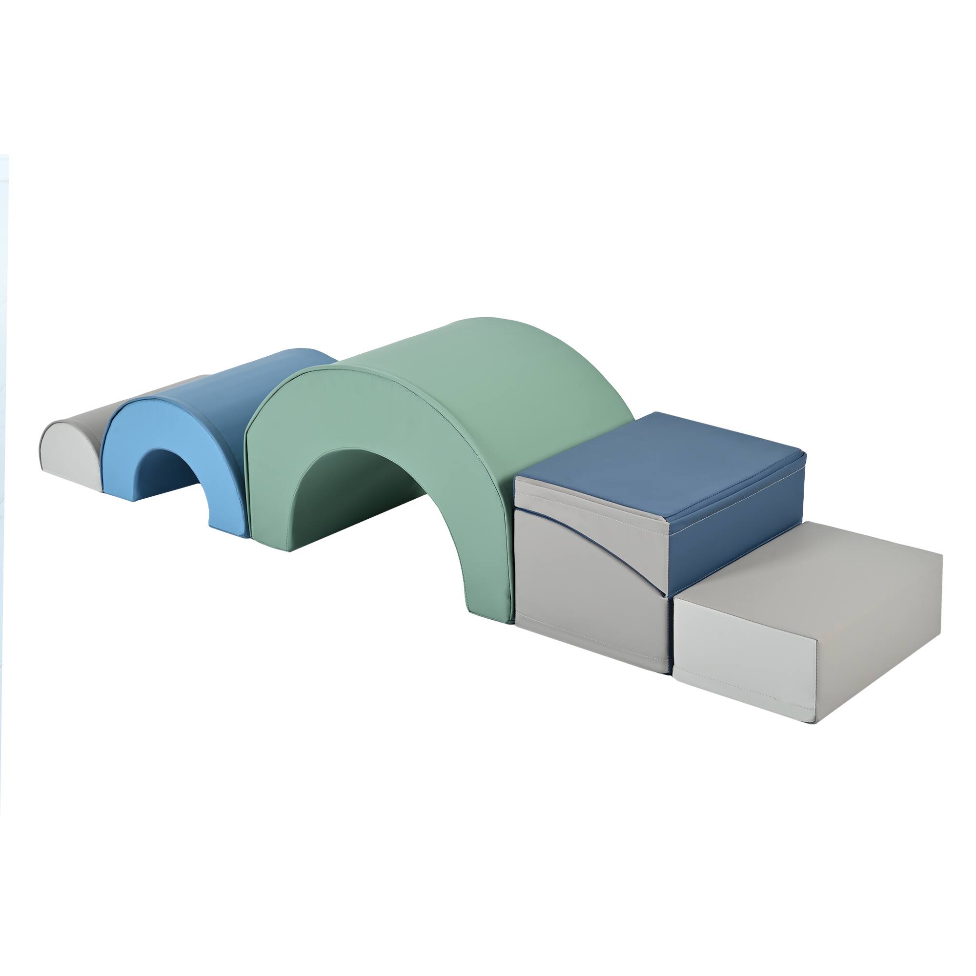 Alt View 6. Siljoy - 5‑Piece Lollipop‑Shaped Kids Climbing Toys, Soft Foam Blocks, Indoor Play, Safe EPE, Lightweight, for Toddlers - Colorful.