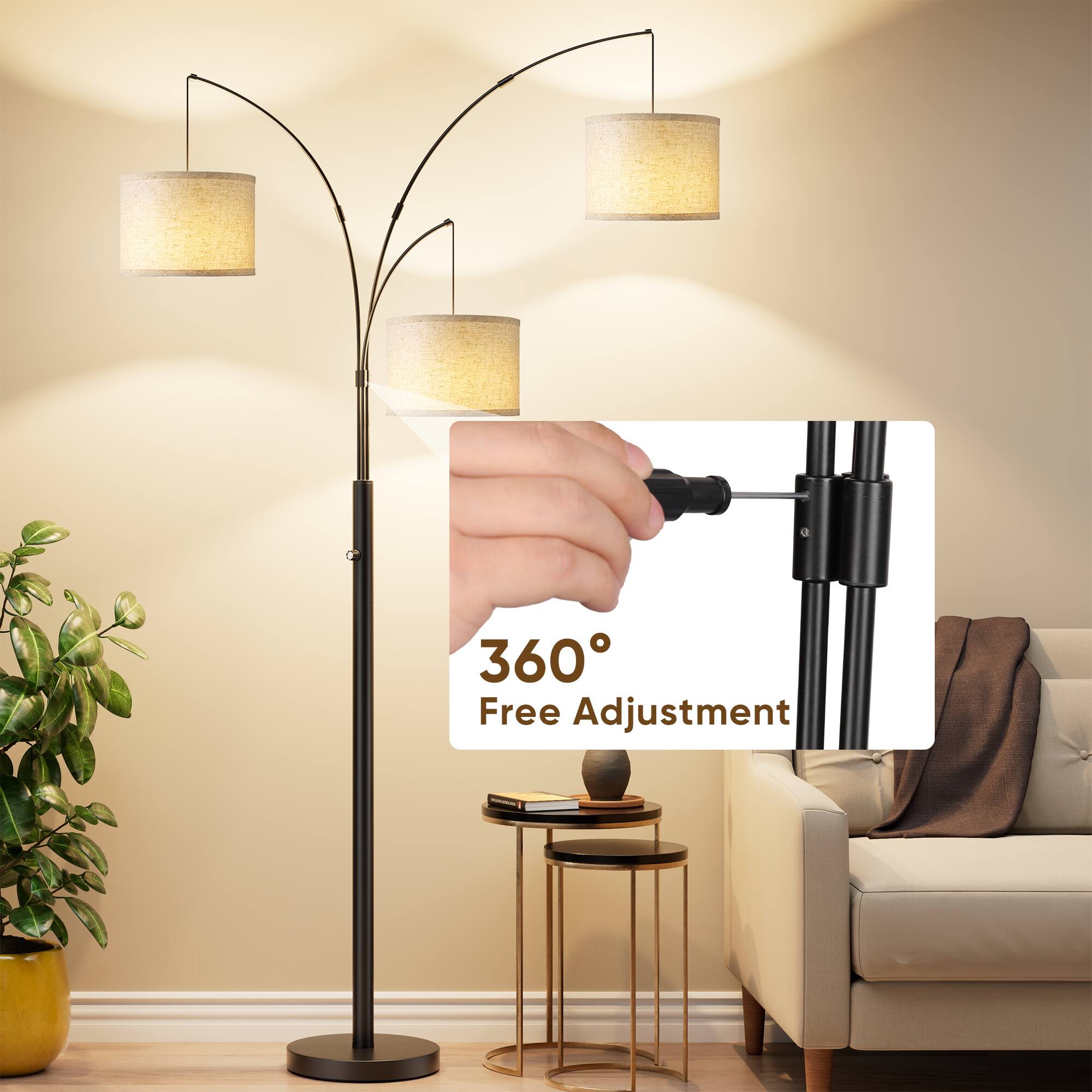 360° Free Adjustment