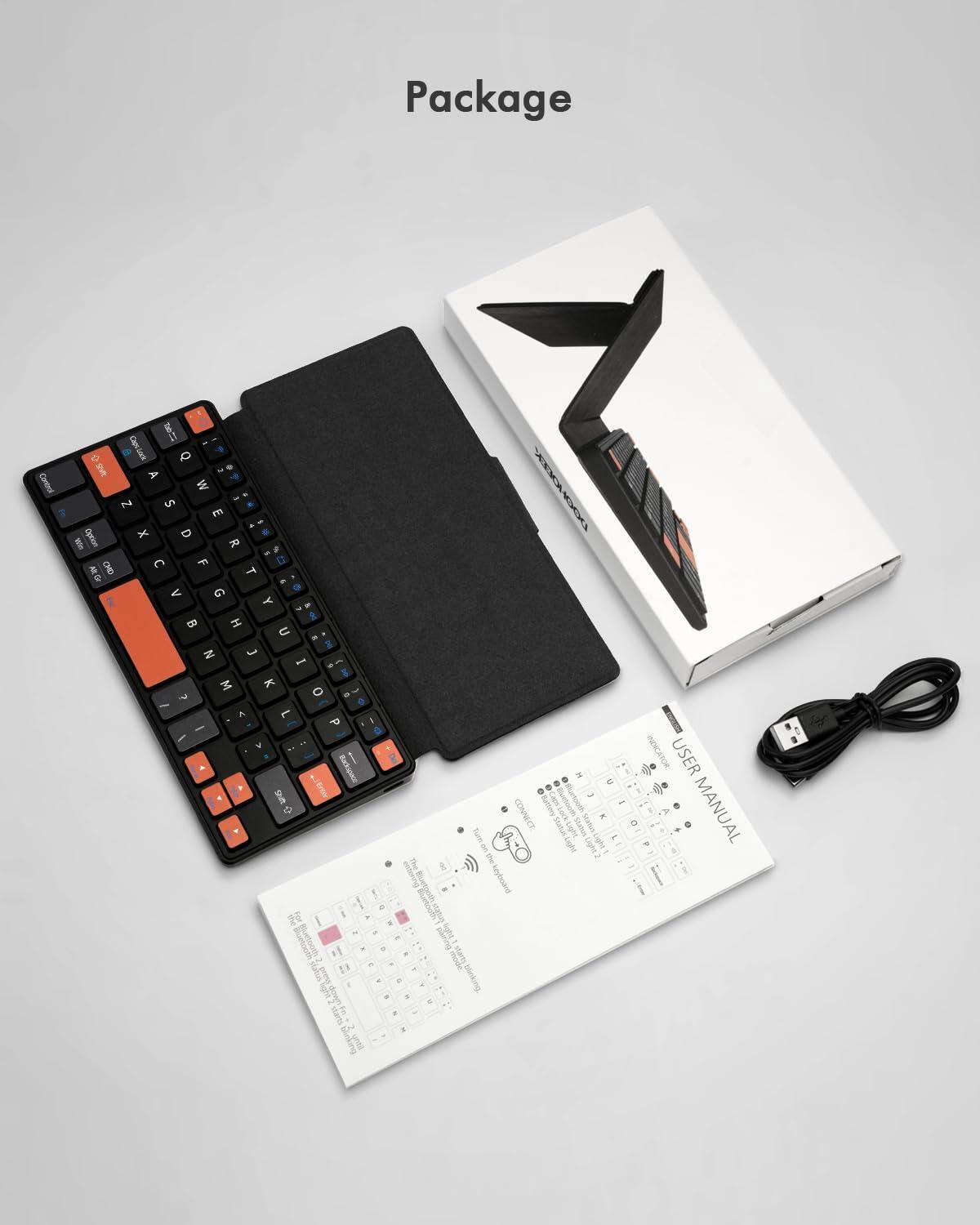 Package

- Keyboard
- User Manual
- USB Cable
- Box