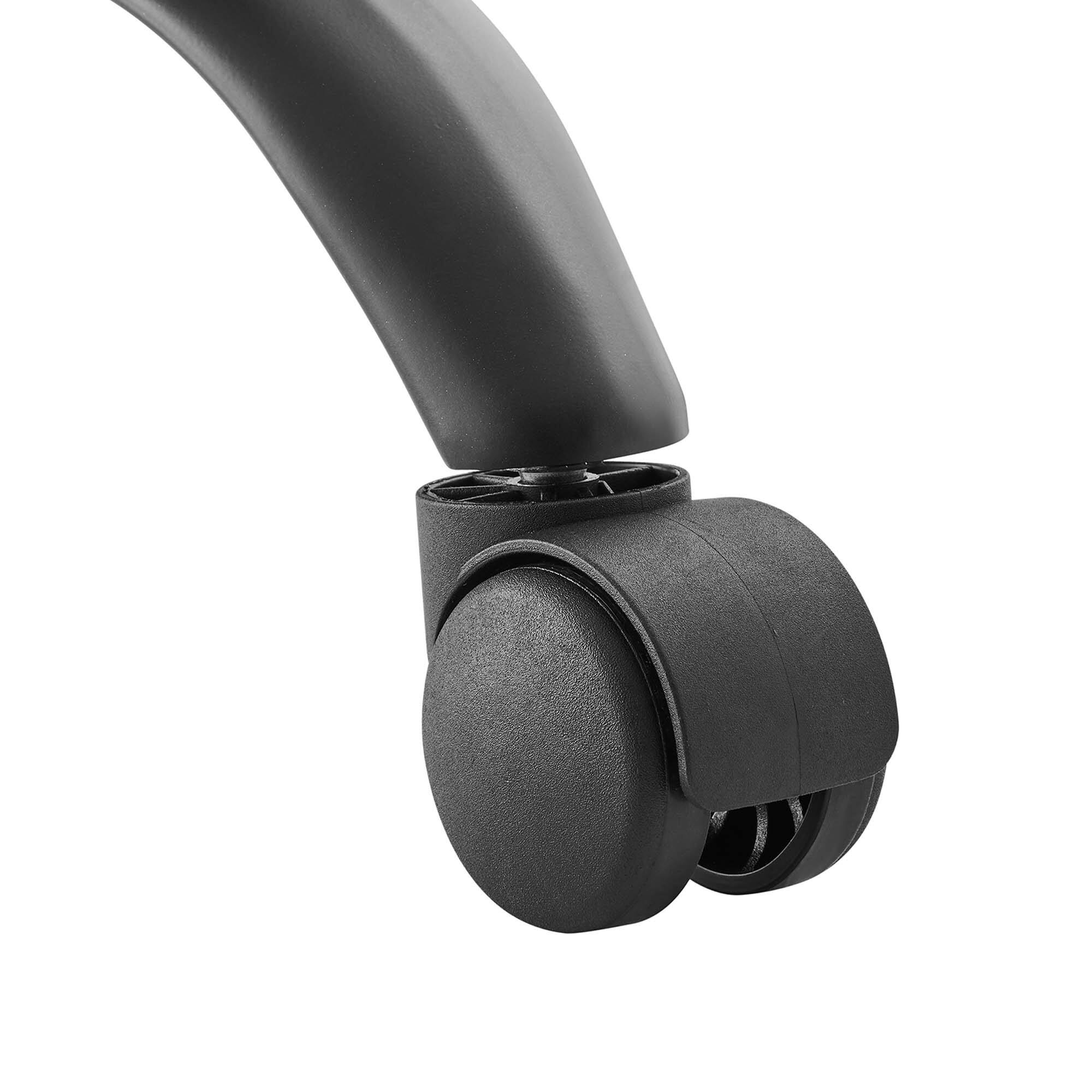 Alt View 5. Modway - Ripple Armless Vegan Leather Drafting Chair by Modway - Black Light Gray.