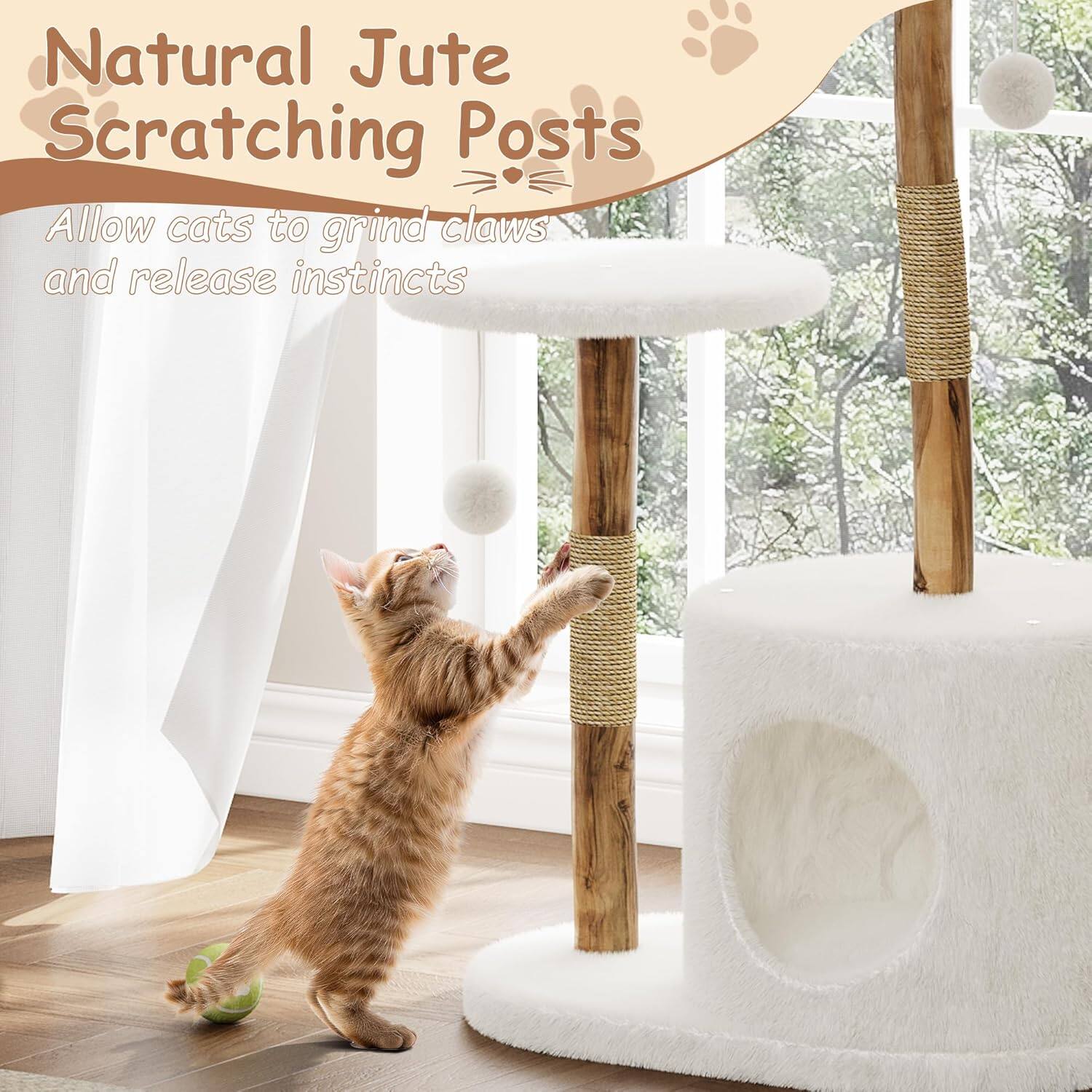 Natural Jute Scratching Posts  
Allow cats to grind claws and release instincts