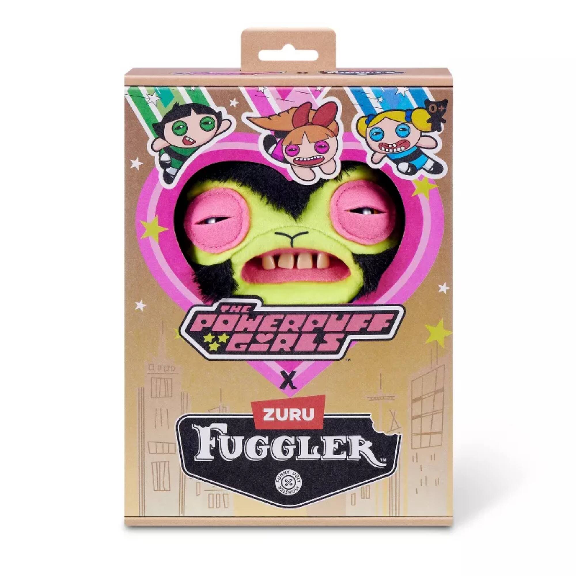 0+ PHC POWERPUFF GIRLS X ZURU FUGGLER TUNNY 3 d BUINON