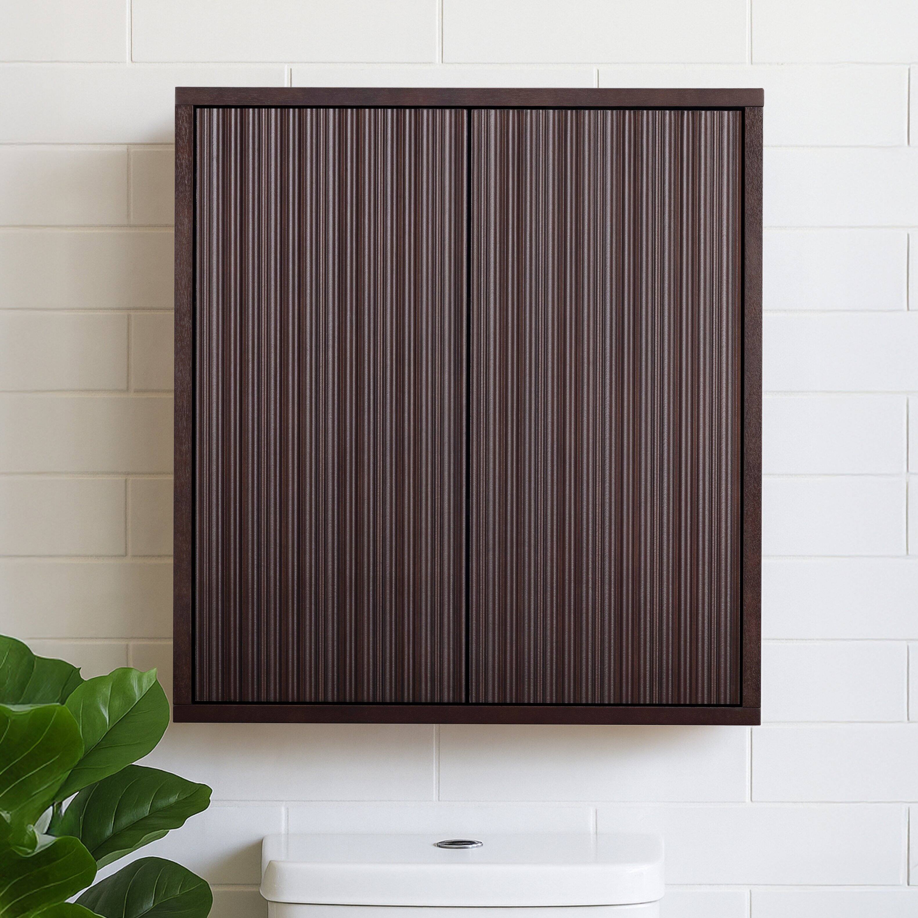 Front. Teamson Home - Teamson Home Tremolo 2-Door Wall Cabinet, Espresso - Black.