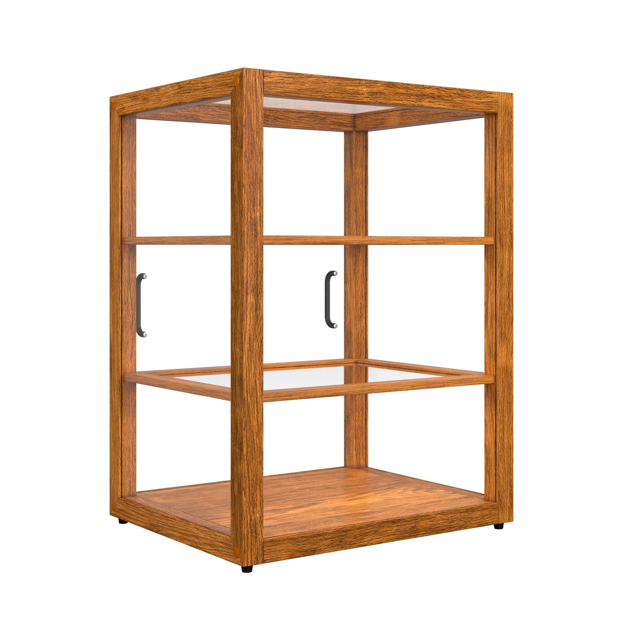Alt View 7. Koolmore - 21 In. Artisan Upright Light Wooden Bakery Display Case 3.5 Cu. ft. (KM-BDW-25L) - Ash wood color.