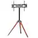 Alt View 5. VEVOR - Tripod Easel TV Stand, for 40-65 inch Flat Screen/Curved TVs Up to 99 lbs, 18° Left-Right Rotation Portable TV Stand - Black.