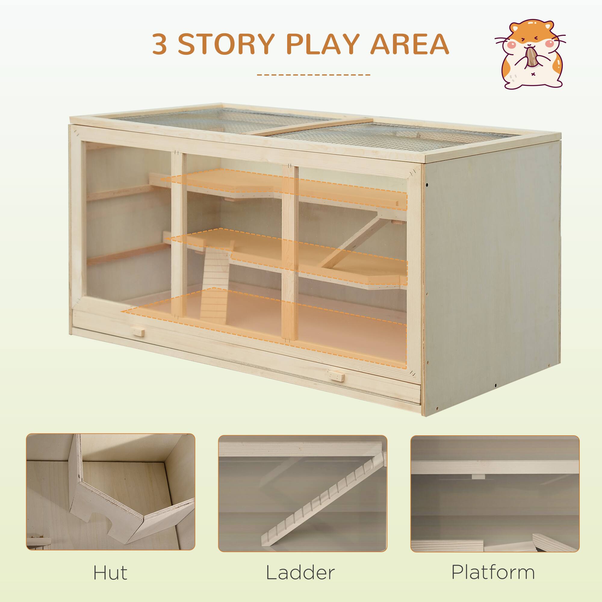 3 STORY PLAY AREA

Hut  
Ladder  
Platform