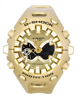Casio - G-Shock Analog Digital Plastic Strap Dial Quartz GA-V01A-9A 200M Unisex Watch - Gold