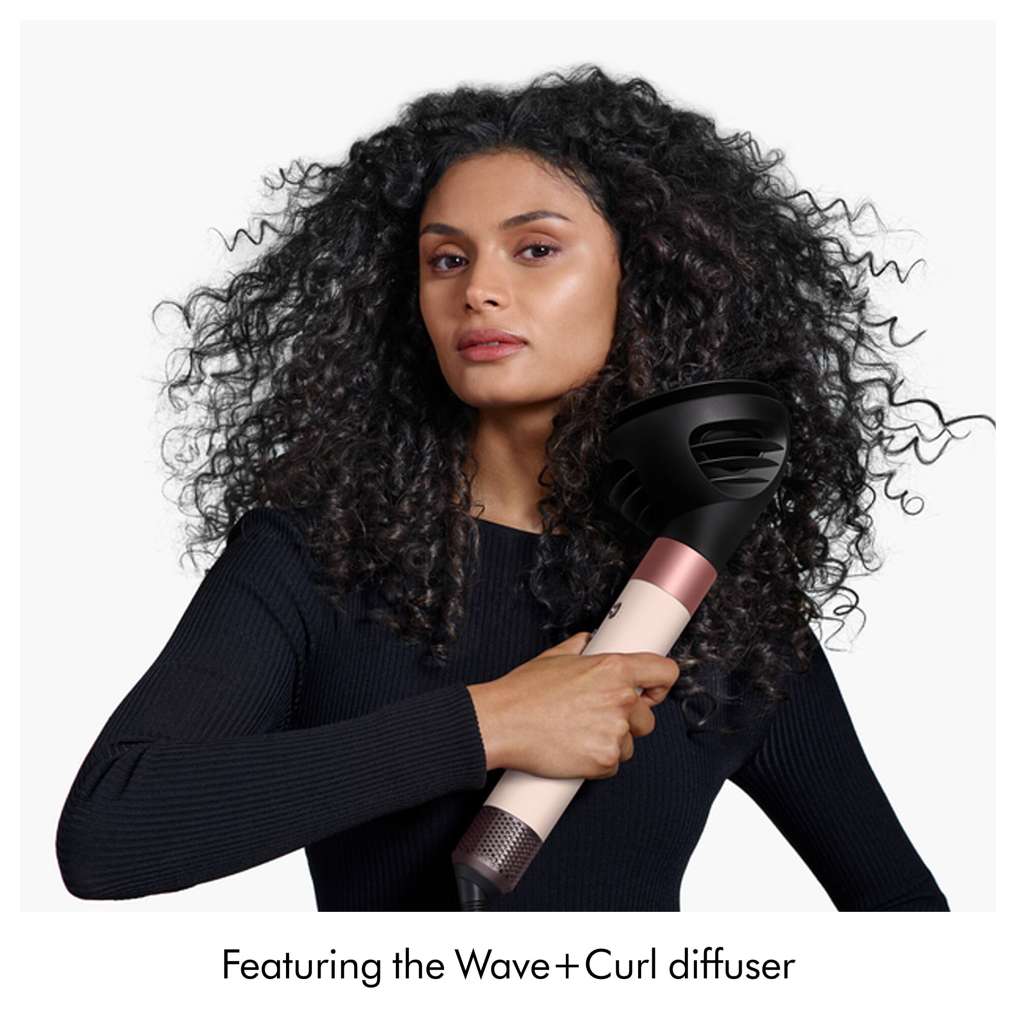 Featuring the Wave + Curl diffuser