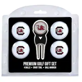 Team Golf - South Carolina Gamecocks 4-Ball Gift Set - Multicolor