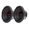 Crunch - CRW12D4 12 Inch MAX 4 Ohm Dual Voice Coil Car Subwoofer Speakers (2 Pack) - Black