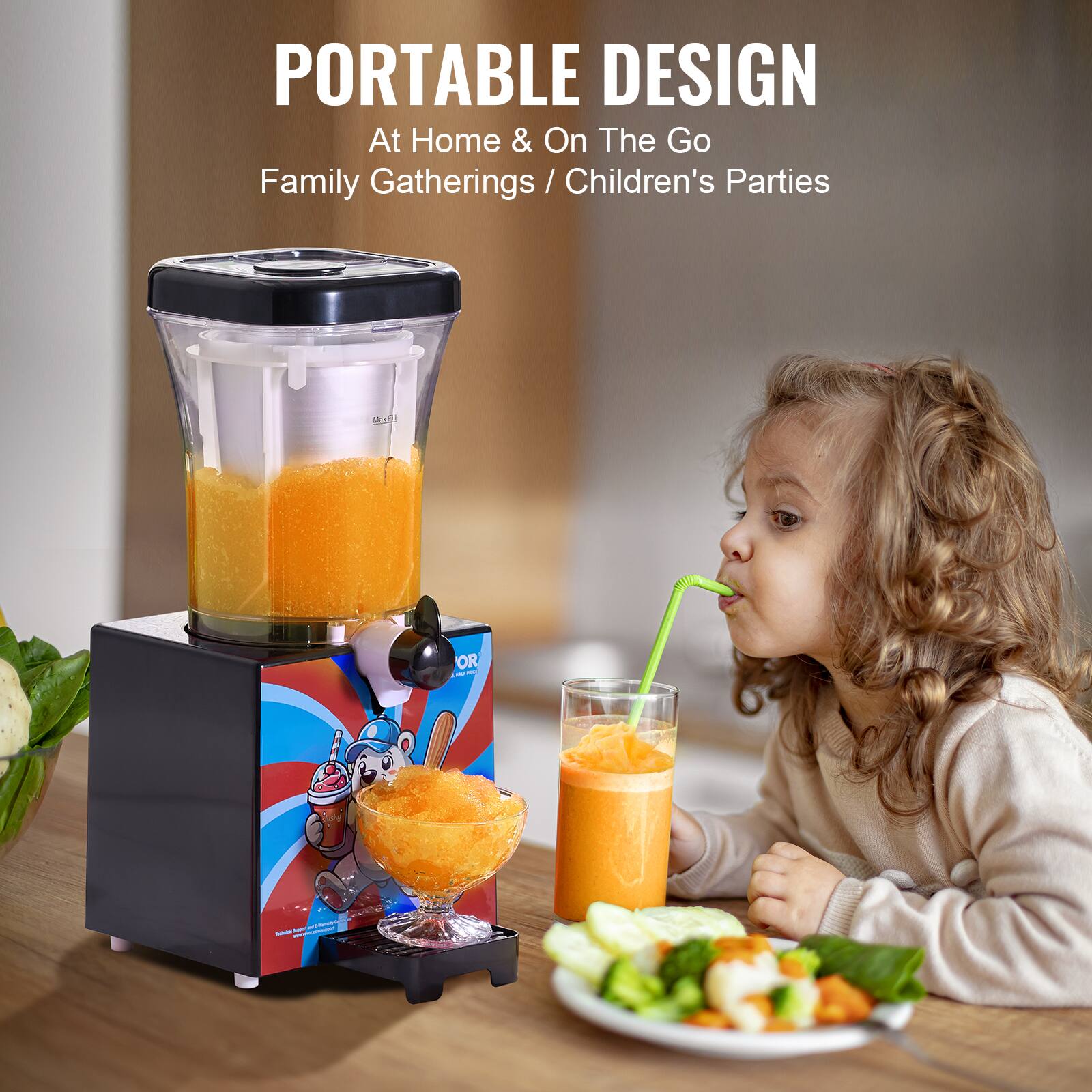 PORTABLE DESIGN
At Home & On The Go
Family Gatherings / Children's Parties