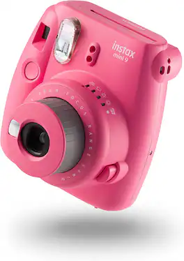 Fujifilm - Instax Mini 9 Instant Film Camera with 10 Shots - Flamingo Pink