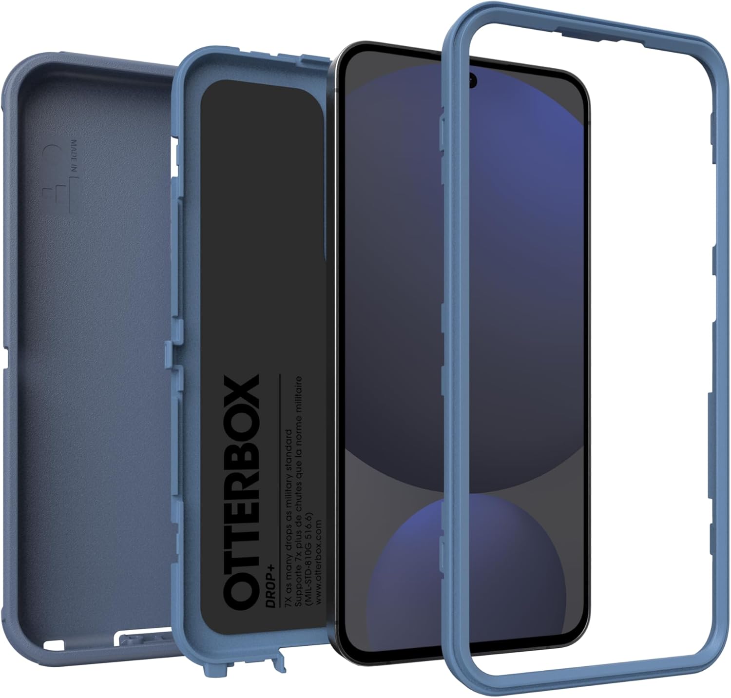 MADE IN
OTTERBOX
DROP+
Supporte (MIL-STD-810G) 7x 7X plus que military drops as de drops militaire norme standard
www.otterbox.com
