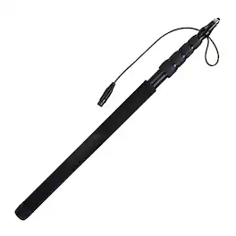 Lyxpro - Boom Mic Pole with Cable XLR, 5 Section Stretchable Shotgun Mic Pole Extends 2.4'-9.25’ - Black