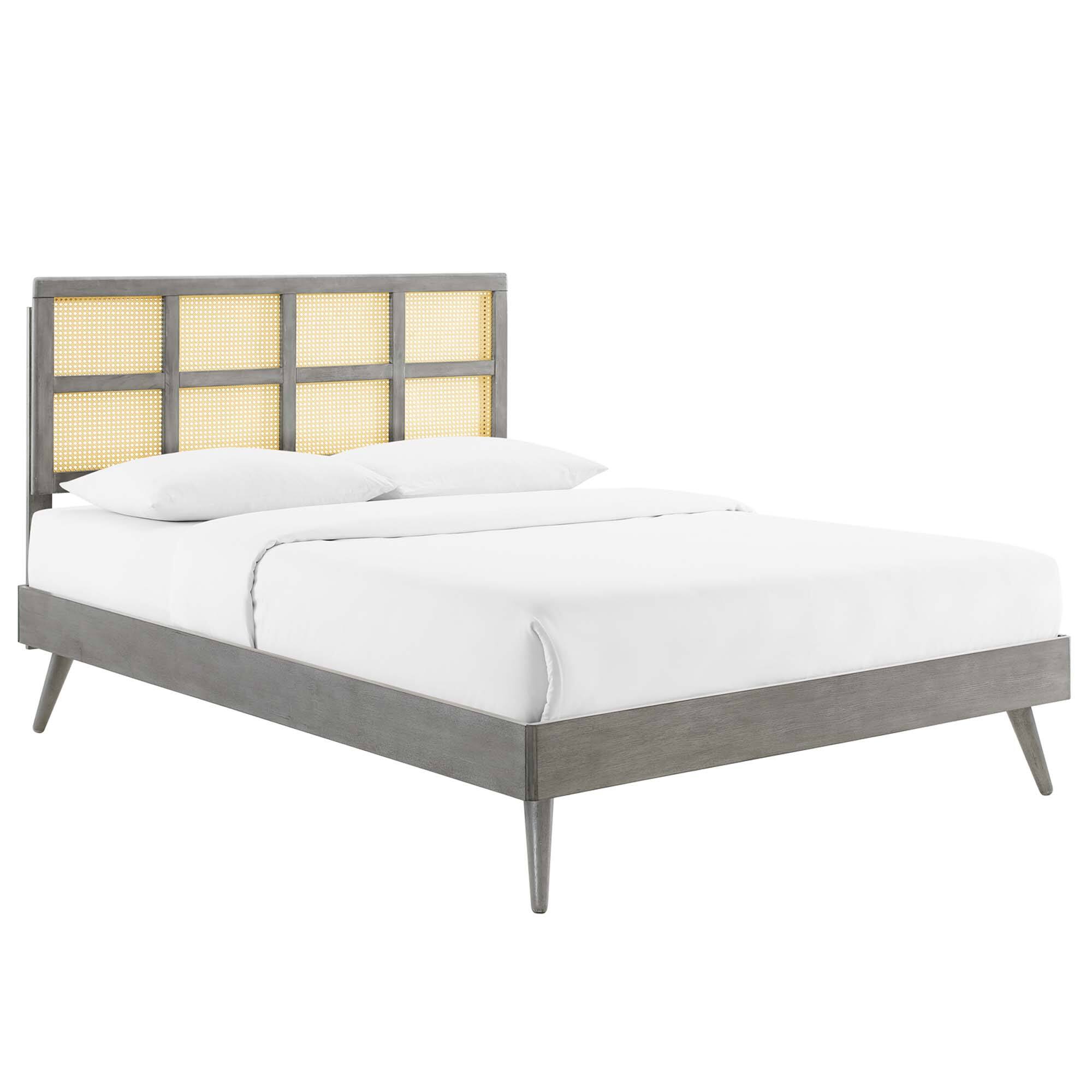 Angle. Modway - Keynote Performance Velvet Curved Twin Platform Bed - White.