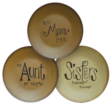 BreeBe - Mom Aunt Sister Plate 3 Asstd - Multicolor