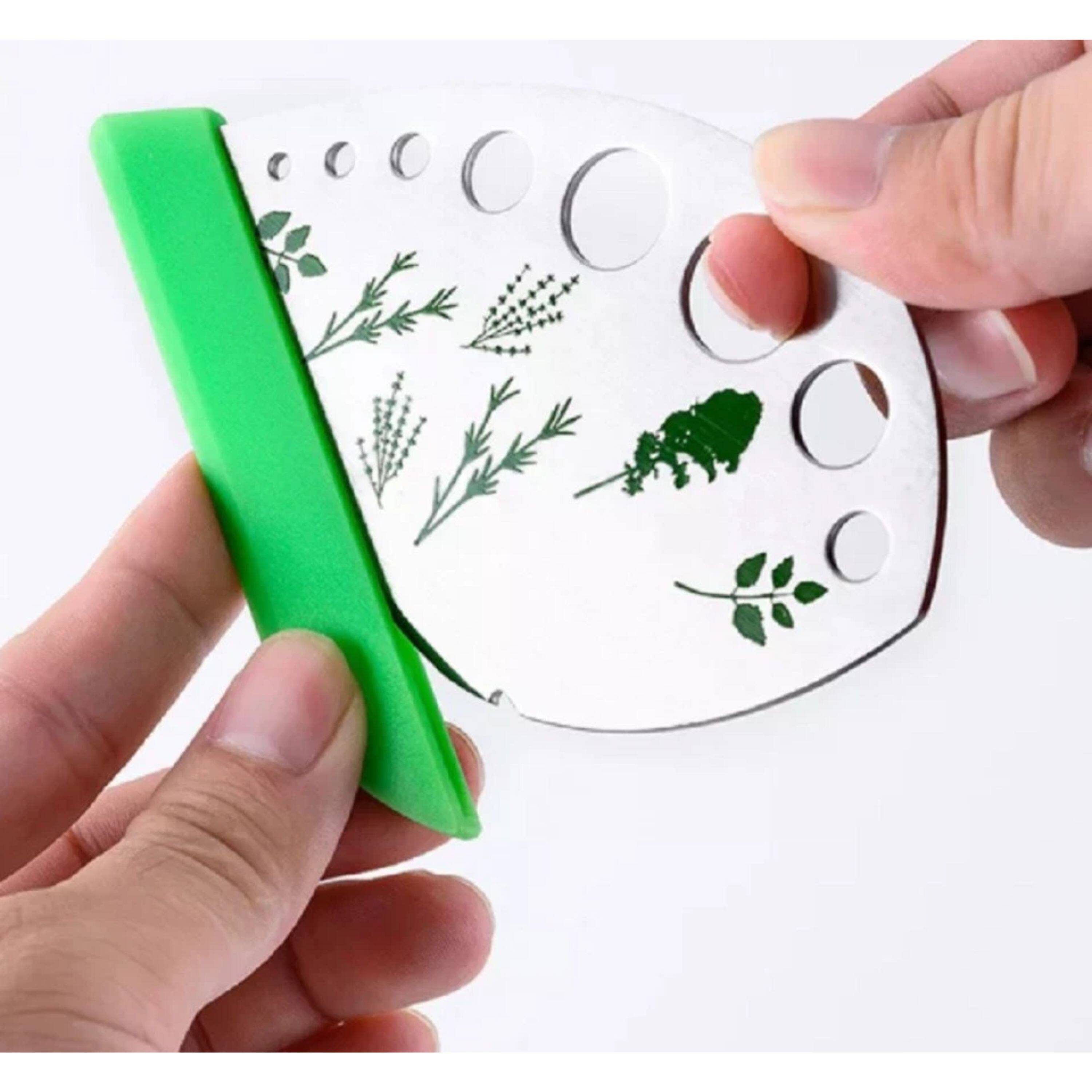 Alt View 1. Kitcheniva - 9-Hole Leaf Herb Stripper Peeler Tool.