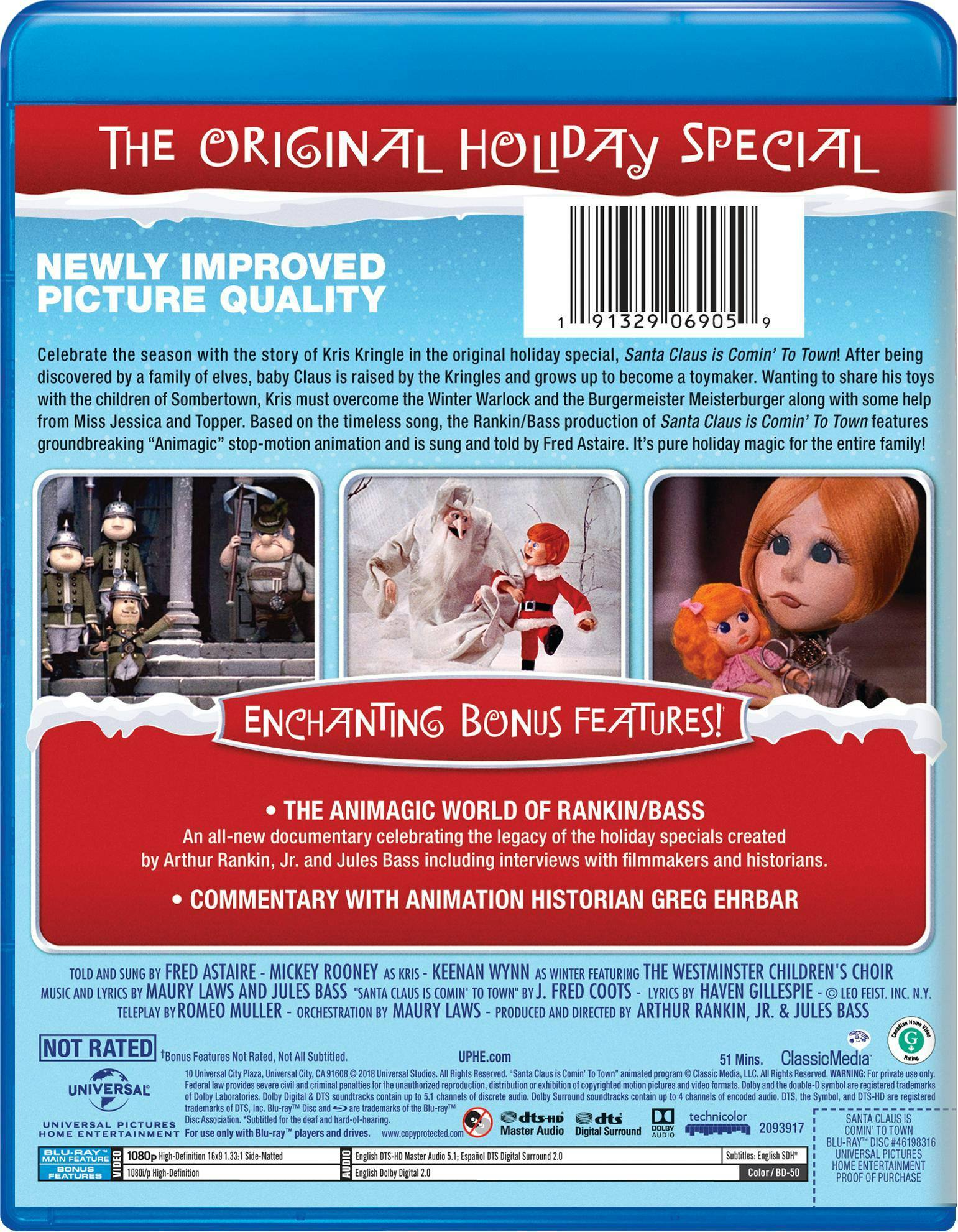 Back. Santa Claus Is Comin' to Town (Deluxe Edition) [Blu-ray].