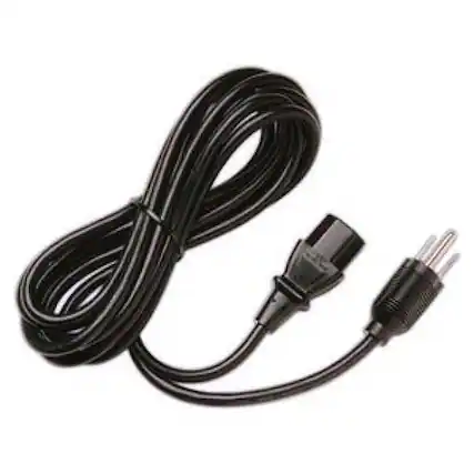 Front. HP - HPE Standard Power Cord Black - 6 ft cable - AC 110 V voltage rating - 10 A current rating - 2 Connector ends - Black.