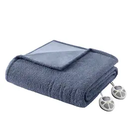 Gracie Mills - Delfina Heated Blanket - Navy