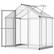 Front. Outsunny - 4' L x 6' W Walk-In Polycarbonate Greenhouse with Roof Vent for Ventilation & Rain Gutter for.